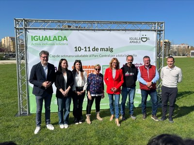 “Igualada, activa, solidària i incusiva” un cap de setmana saludable amb activitats al Parc central els dies 10 i 11 de maig