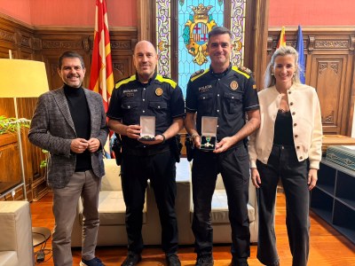 Dos agents de la Policia Local d’Igualada han estat condecorats a Madrid pel seu mèrit policial per haver col·laborat en una operació conjunta amb la Policia Nacional i l’Euorpol