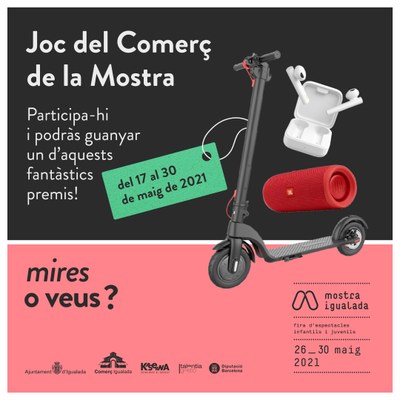 El Joc del Comerç ofereix l’oportunitat de guanyar premis fins el 30 de maig a Igualada