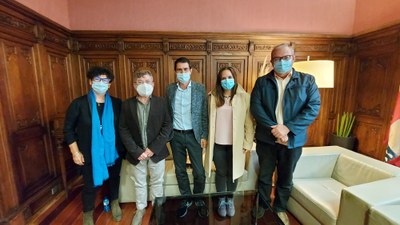 L’Ajuntament d’Igualada rep al metge d’atenció primaria, Xavier Cantero, reconegut per la SEMFYC per la seva tasca i implicació durant la pandèmia