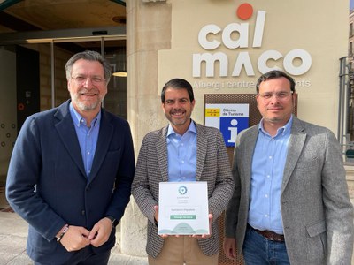 L’Ajuntament d’Igualada rep la Certificació Biosphere que reconeix el turisme responsable i sostenible