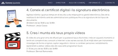 L’Aula de Comerç de l’Ajuntament d’Igualada ofereix dos nous cursos els mesos d’abril i juny 