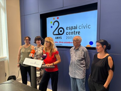 L’Espai Cívic Centre celebra 20 anys amb una jornada plena d’activitats familiars, tallers i música aquest dissabte