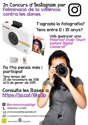 Segon concurs d'Instagram amb motiu del 25N